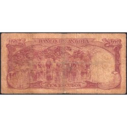 Angola - Pick 94 - 100 escudos - Série 3 rA - 10/06/1962 - Etat : B-