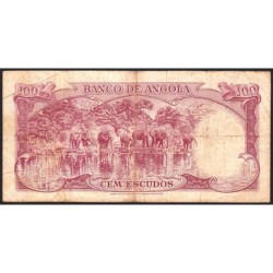 Angola - Pick 94 - 100 escudos - Série 7 TR - 10/06/1962 - Etat : TB-