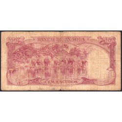 Angola - Pick 94 - 100 escudos - Série 8 Rf - 10/06/1962 - Etat : B-