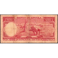 Angola - Pick 95 - 500 escudos - Série 1 Py - 10/06/1962 - Etat : B