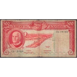 Angola - Pick 95 - 500 escudos - Série 2 Hc - 10/06/1962 - Etat : B-