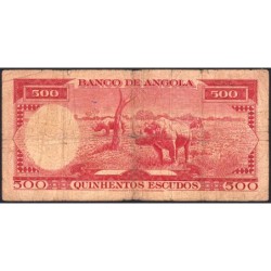 Angola - Pick 95 - 500 escudos - Série 2 Hc - 10/06/1962 - Etat : B-