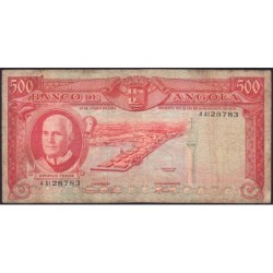Angola - Pick 95 - 500 escudos - Série 4 Al - 10/06/1962 - Etat : B-