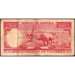 Angola - Pick 95 - 500 escudos - Série 6 Lz - 10/06/1962 - Etat : B
