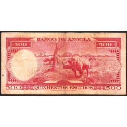 Angola - Pick 95 - 500 escudos - Série 7 He - 10/06/1962 - Etat : TB-