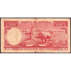 Angola - Pick 95 - 500 escudos - Série 8 Jm - 10/06/1962 - Etat : B+