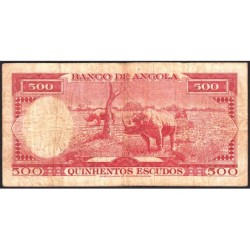 Angola - Pick 95 - 500 escudos - Série 17 Hr - 10/06/1962 - Etat : TB-