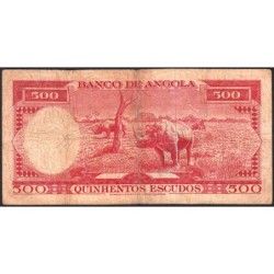 Angola - Pick 95 - 500 escudos - Série 17 Vx - 10/06/1962 - Etat : B+