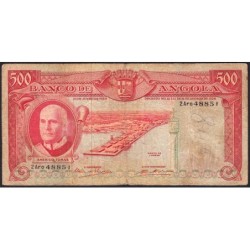 Angola - Pick 97_1 - 500 escudos - Série 2 Aro - 10/06/1970 - Etat : B