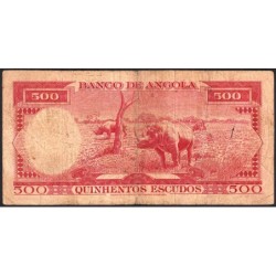 Angola - Pick 97_1 - 500 escudos - Série 2 Aro - 10/06/1970 - Etat : B
