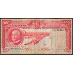 Angola - Pick 97_1 - 500 escudos - Série 2 Gsf - 10/06/1970 - Etat : B