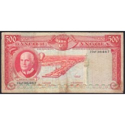 Angola - Pick 97_1 - 500 escudos - Série 2 Gsf - 10/06/1970 - Etat : B