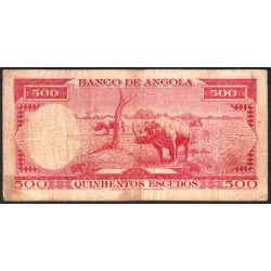 Angola - Pick 97_1 - 500 escudos - Série 2 Gsf - 10/06/1970 - Etat : B