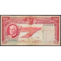 Angola - Pick 97_2 - 500 escudos - Série 14 Ac - 10/06/1970 - Etat : TB-