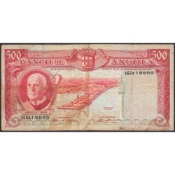 Angola - Pick 97_2 - 500 escudos - Série 15 Ea - 10/06/1970 - Etat : B