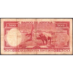 Angola - Pick 97_2 - 500 escudos - Série 15 Ea - 10/06/1970 - Etat : B