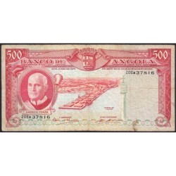 Angola - Pick 97_2 - 500 escudos - Série 20 Ea - 10/06/1970 - Etat : B-