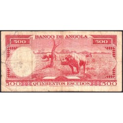 Angola - Pick 97_2 - 500 escudos - Série 20 Ea - 10/06/1970 - Etat : B-