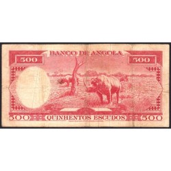 Angola - Pick 97_2 - 500 escudos - Série 37 aG - 10/06/1970 - Etat : B+