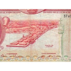 Angola - Pick 97_2 - 500 escudos - Série 37 aG - 10/06/1970 - Etat : B+