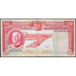Angola - Pick 97_2 - 500 escudos - Série 55 Ea - 10/06/1970 - Etat : TB-