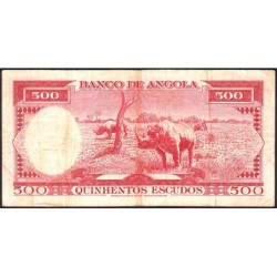 Angola - Pick 97_2 - 500 escudos - Série 55 Ea - 10/06/1970 - Etat : TB-