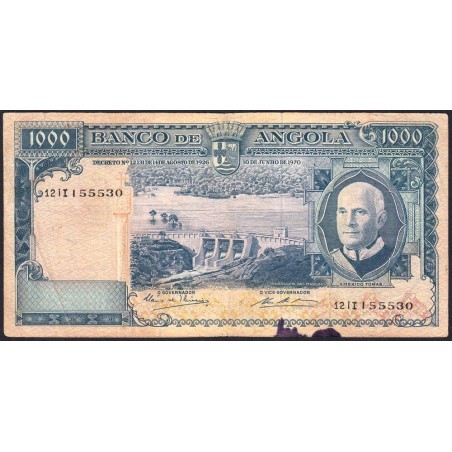 Angola - Pick 98_1 - 1'000 escudos - Série 12 iI - 10/06/1970 - Etat : TB-