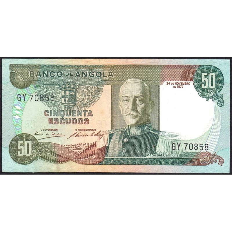 Angola - Pick 100 - 50 escudos - Série GY - 24/11/1972 - Etat : SUP+