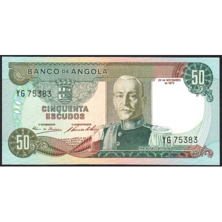 Angola - Pick 100 - 50 escudos - Série YG - 24/11/1972 - Etat : SPL