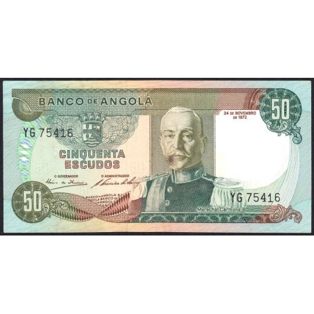 Angola - Pick 100 - 50 escudos - Série YG - 24/11/1972 - Etat : SUP