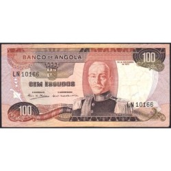 Angola - Pick 101 - 100 escudos - Série LN - 24/11/1972 - Etat : TB+