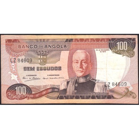 Angola - Pick 101 - 100 escudos - Série LZ - 24/11/1972 - Etat : TB+