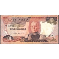 Angola - Pick 101 - 100 escudos - Série PI - 24/11/1972 - Etat : TB-