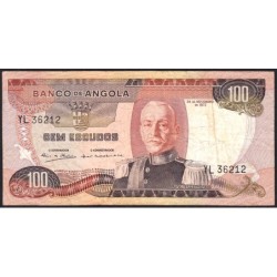 Angola - Pick 101 - 100 escudos - Série YL - 24/11/1972 - Etat : TB-