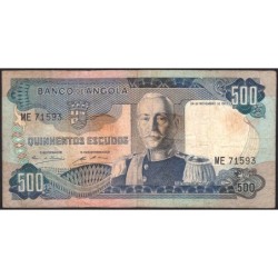Angola - Pick 102 - 500 escudos - Série ME - 24/11/1972 - Etat : TB-