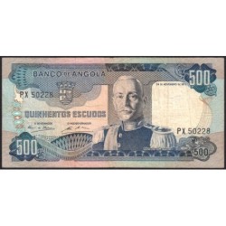 Angola - Pick 102 - 500 escudos - Série PX - 24/11/1972 - Etat : TB