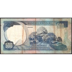 Angola - Pick 102 - 500 escudos - Série YO - 24/11/1972 - Etat : B+