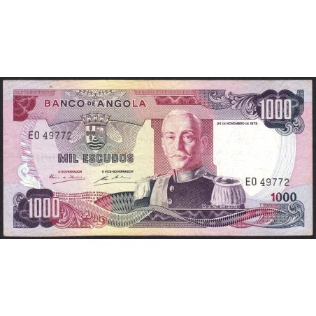 Angola - Pick 103 - 1'000 escudos - Série EO - 24/11/1972 - Etat : TB+