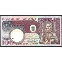 Angola - Pick 106 - 100 escudos - Série GG - 10/06/1973 - Etat : TTB