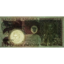 Angola - Pick 106 - 100 escudos - Série GG - 10/06/1973 - Etat : TTB