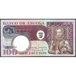 Angola - Pick 106 - 100 escudos - Série JH - 10/06/1973 - Etat : TTB