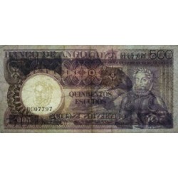Angola - Pick 107_2 - 500 escudos - Série BC- 10/06/1973 - Etat : TB-