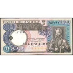 Angola - Pick 108_2 - 1'000 escudos - Série AE - 10/06/1973 - Etat : TTB