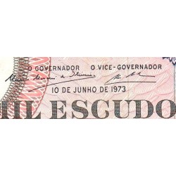 Angola - Pick 108_2 - 1'000 escudos - Série AE - 10/06/1973 - Etat : TTB