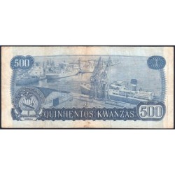 Angola - Pick 116 - 500 kwanzas - Série L/A - 14/08/1979 - Etat : TB+