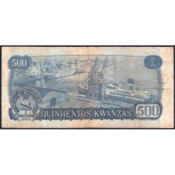 Angola - Pick 116 - 500 kwanzas - Série D/B - 14/08/1979 - Etat : TB