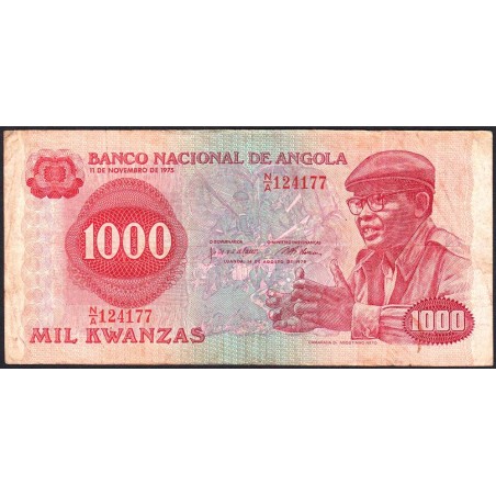Angola - Pick 117 - 1'000 kwanzas - Série N/A - 14/08/1979 - Etat : TB