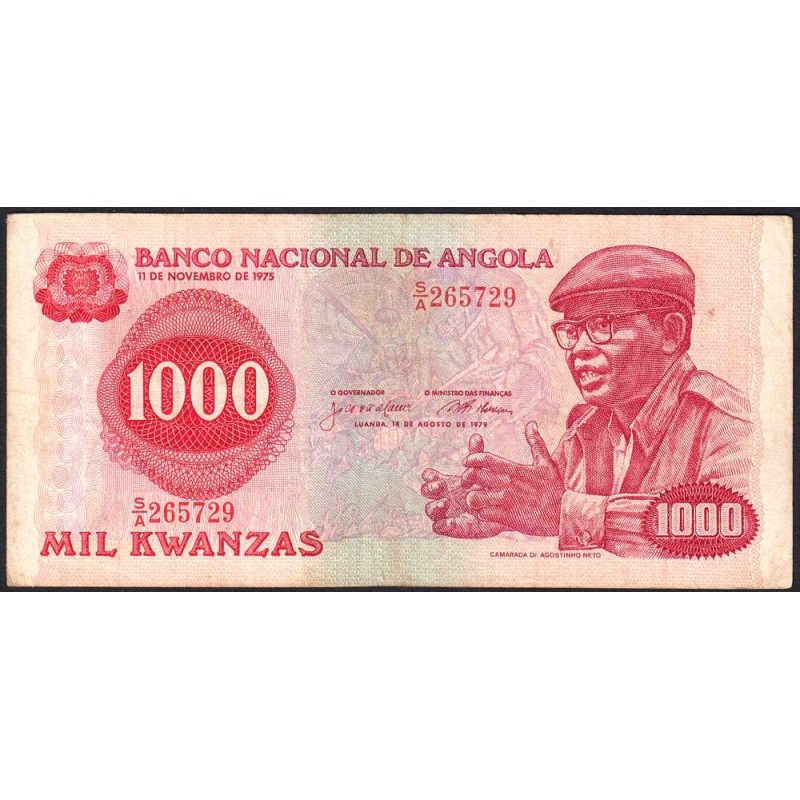 Angola - Pick 117 - 1'000 kwanzas - Série S/A - 14/08/1979 - Etat : TB+