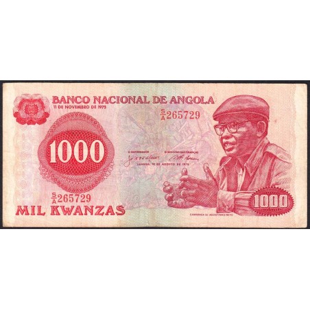 Angola - Pick 117 - 1'000 kwanzas - Série S/A - 14/08/1979 - Etat : TB+