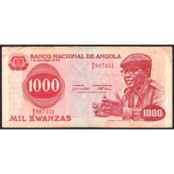 Angola - Pick 117 - 1'000 kwanzas - Série W/A - 14/08/1979 - Etat : TB
